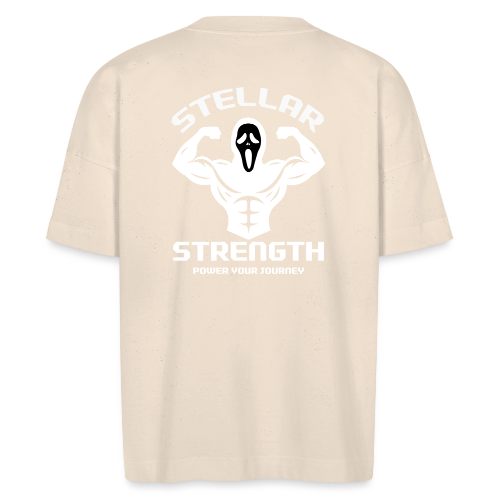 Stellar strength Flex oversize organic T-shirt - natural raw