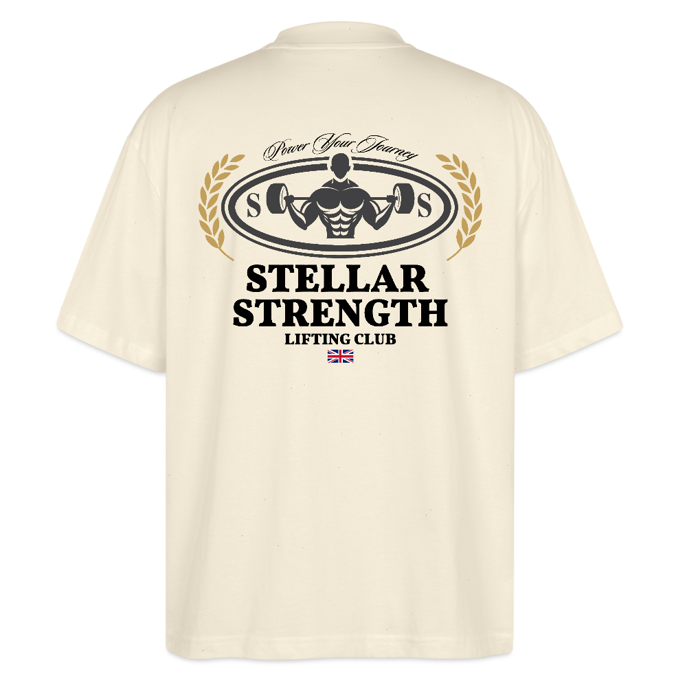 stellar strength classic edition oversized T-shirt black - natural raw