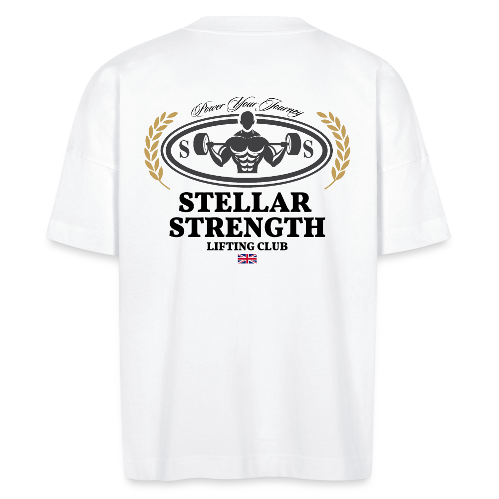 stellar strength classic edition oversized T-shirt black - white
