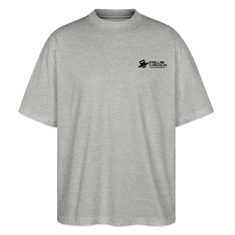 stellar strength classic edition oversized T-shirt black - heather grey