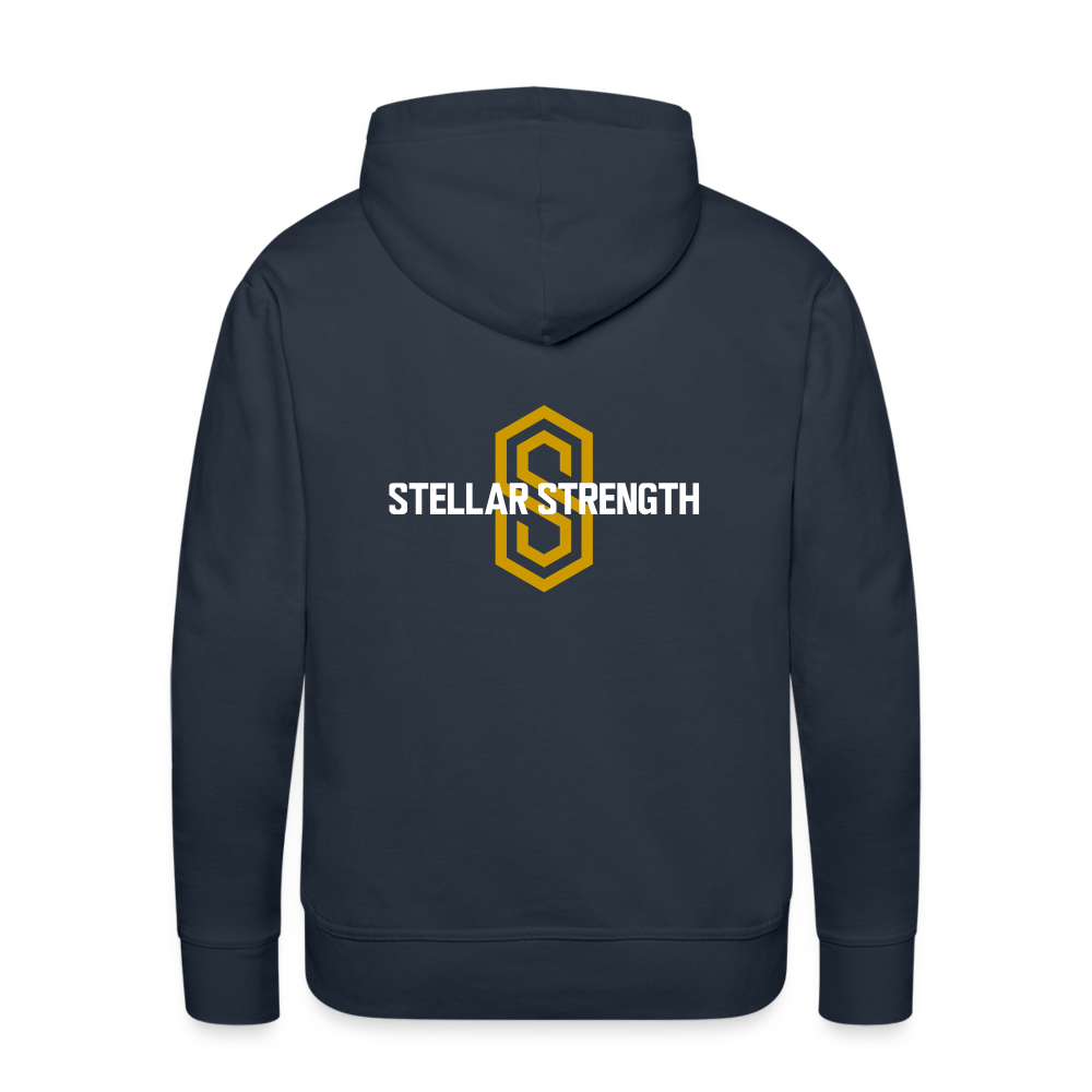 Men’s stellar fusion Premium Hoodie gold - navy