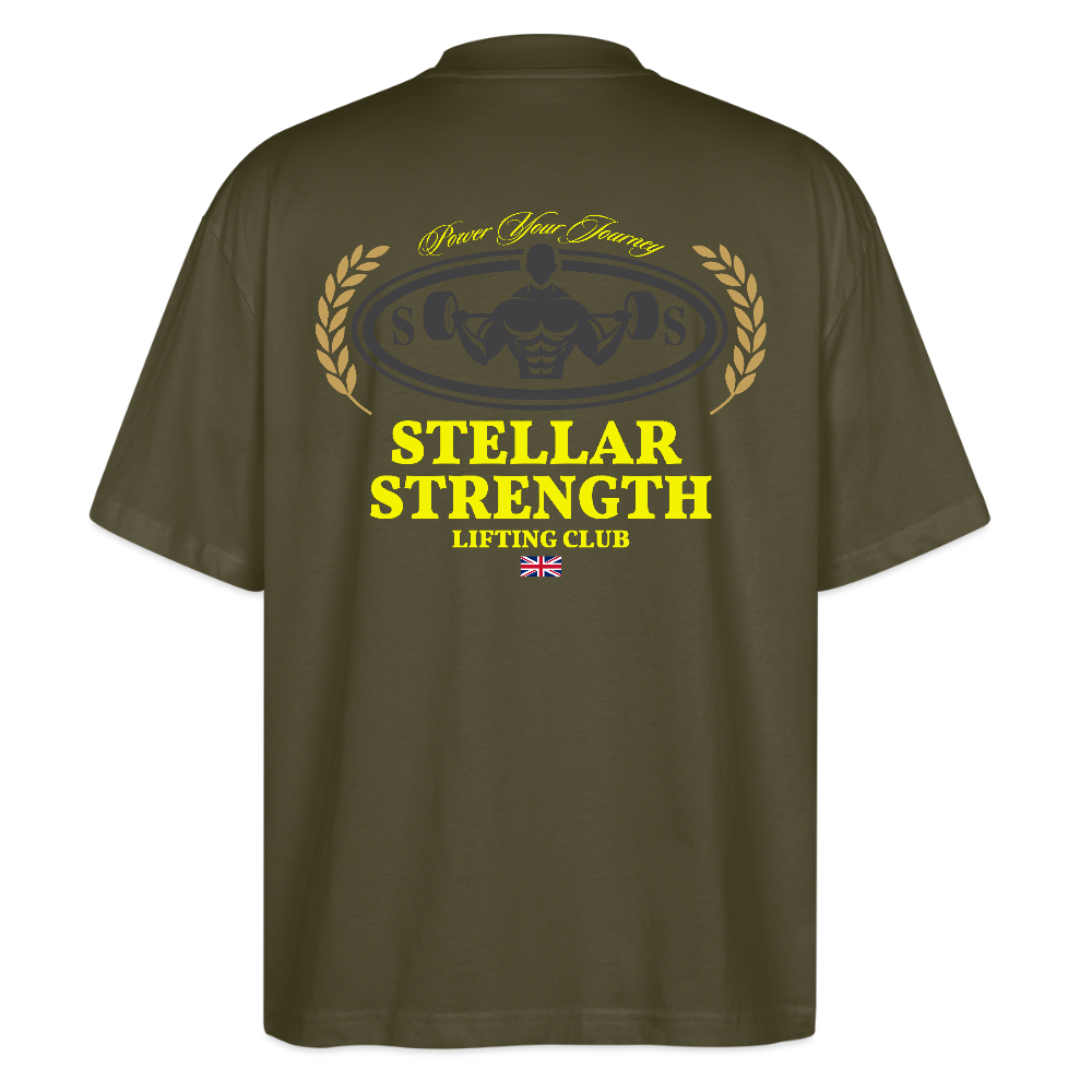 stellar strength classic edition oversized T-shirt yellow - khaki