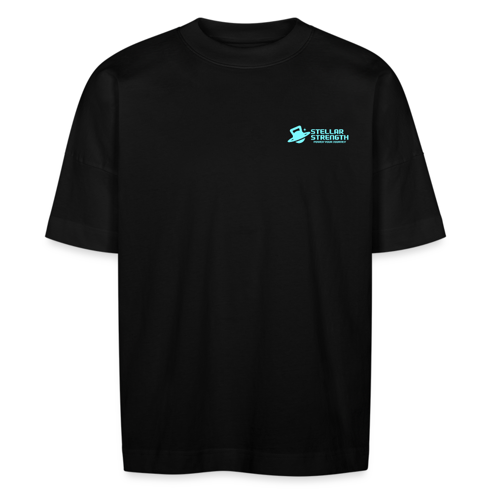 stellar strength platinum edition oversized T-shirt blue - black
