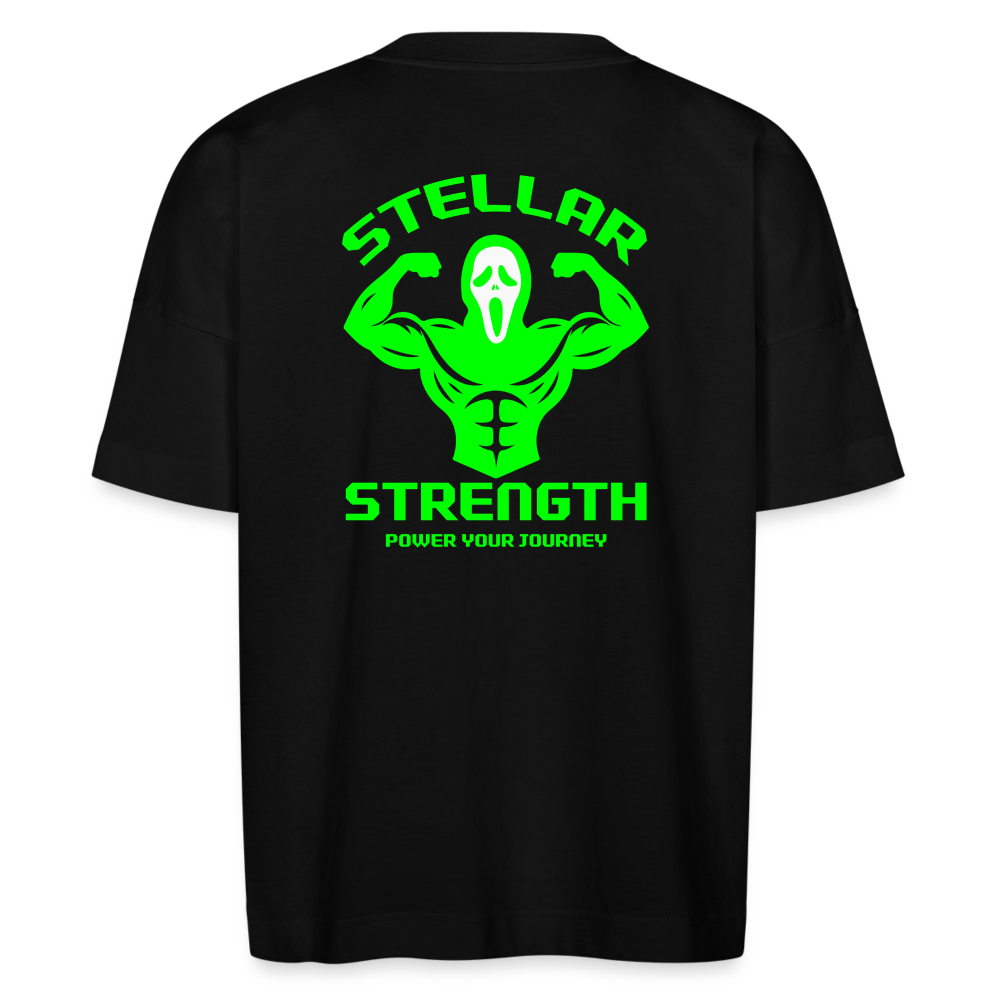 Stellar strength Flex oversize organic T-shirt - black