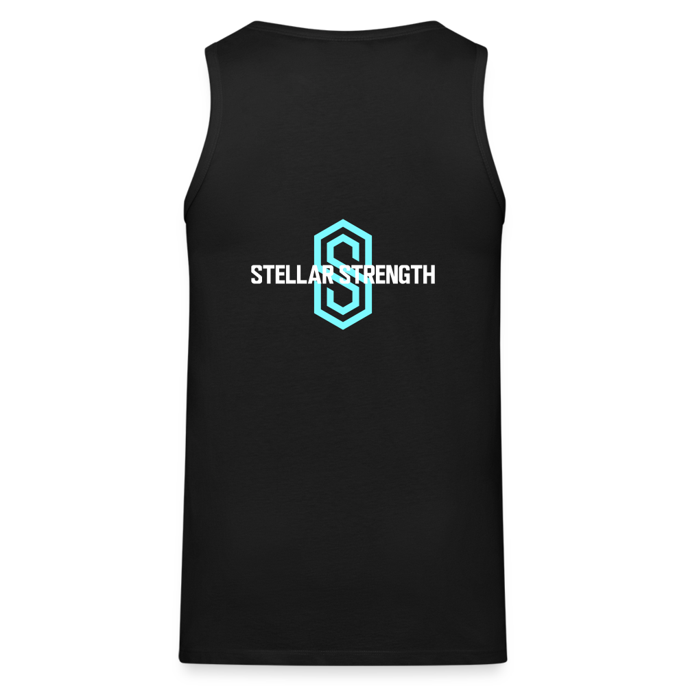 stellar strength fusion tank top blue - black