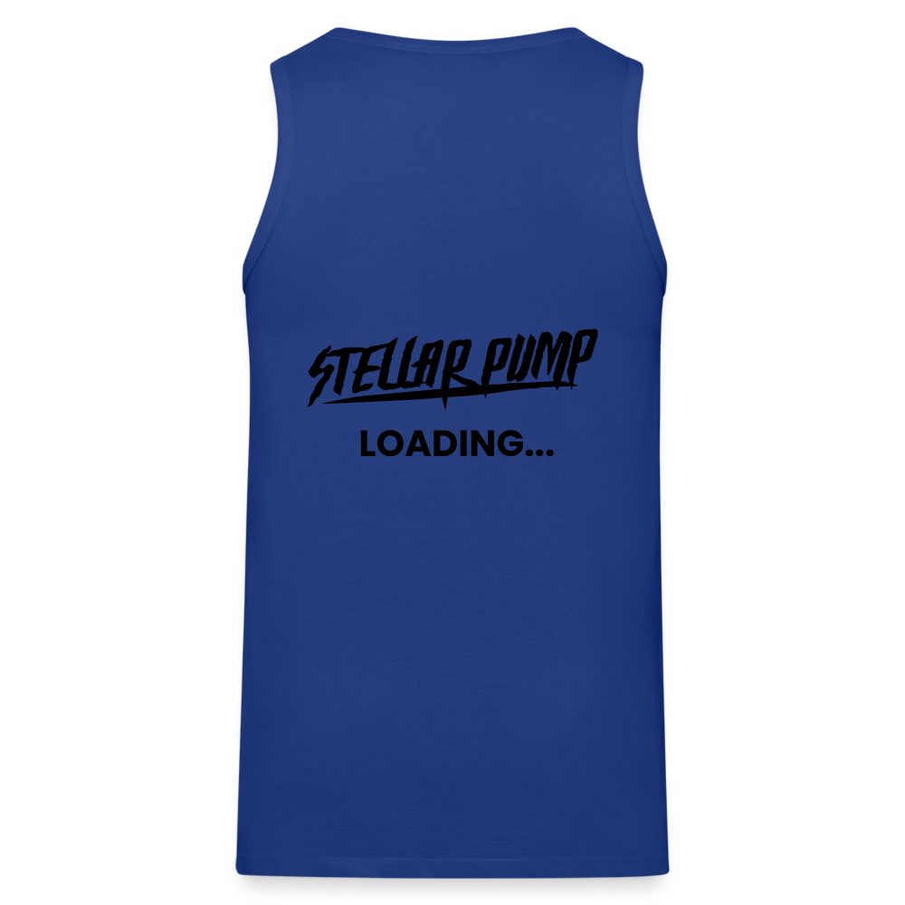 stellar pump loading tank top black - royal blue