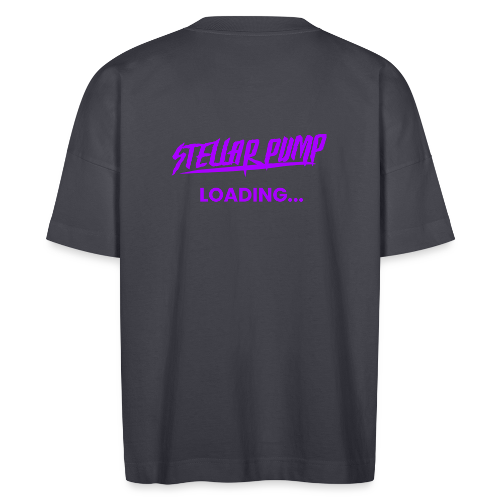 Stellar pump loading oversize  T-shirt violet - indigo blue