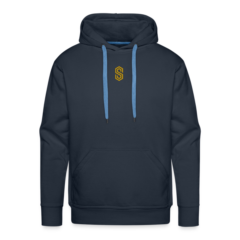 Men’s stellar fusion Premium Hoodie gold - navy