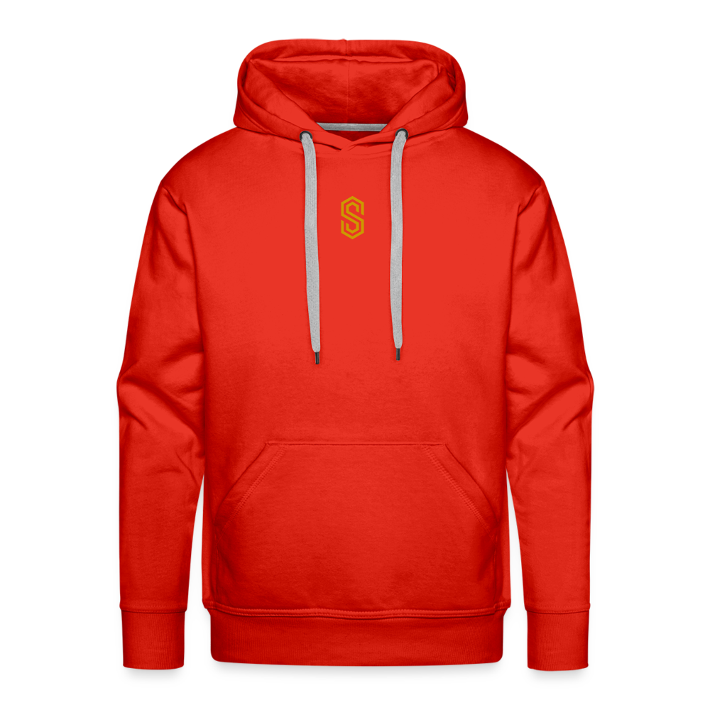 Men’s stellar fusion Premium Hoodie gold - red