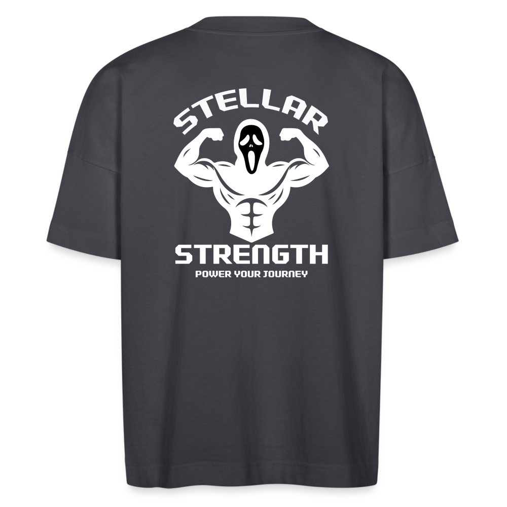 Stellar strength Flex oversize organic T-shirt - indigo blue