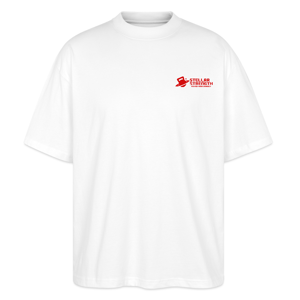 stellar strength classic edition oversized T-shirt red - white
