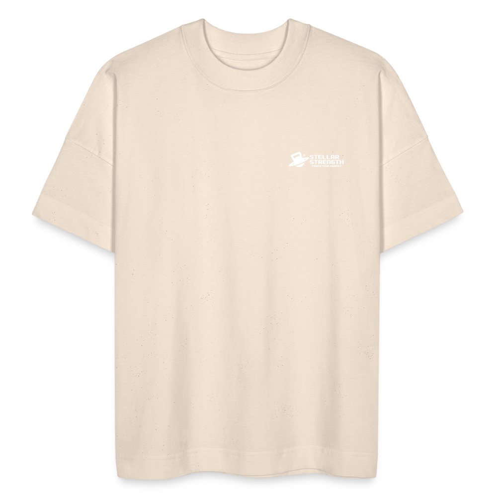 Stellar strength Flex oversize organic T-shirt - natural raw