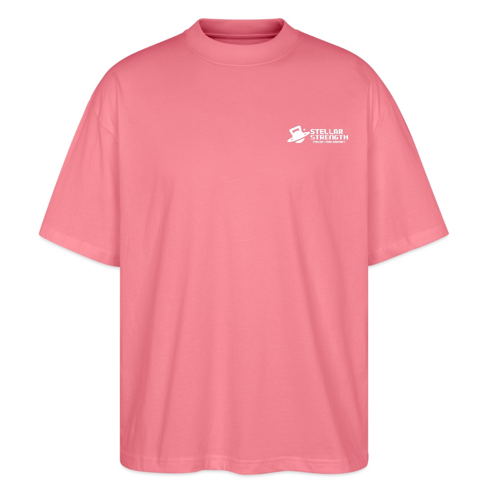 stellar strength classic edition oversized T-shirt white - pink joy 