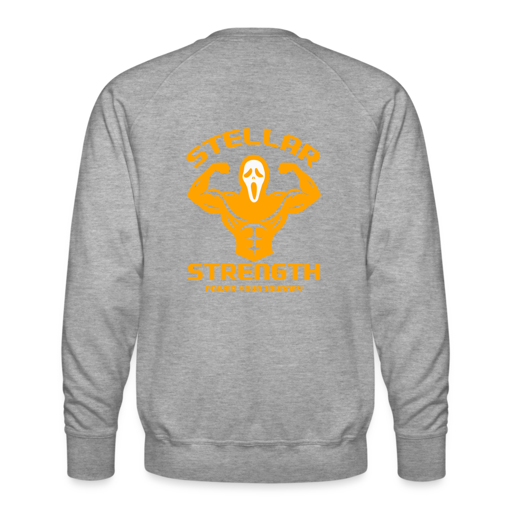 stellar strength FLEX sweatshirt orange - heather grey