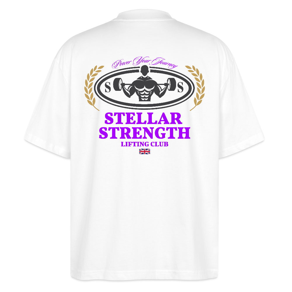 stellar strength classic edition oversized T-shirt violet - white