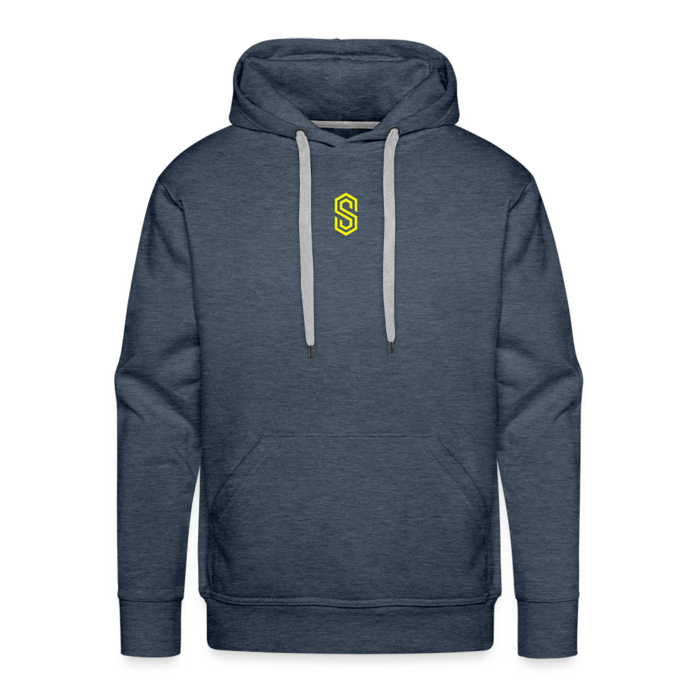 Men’s stellar pump loading Premium Hoodie - heather denim