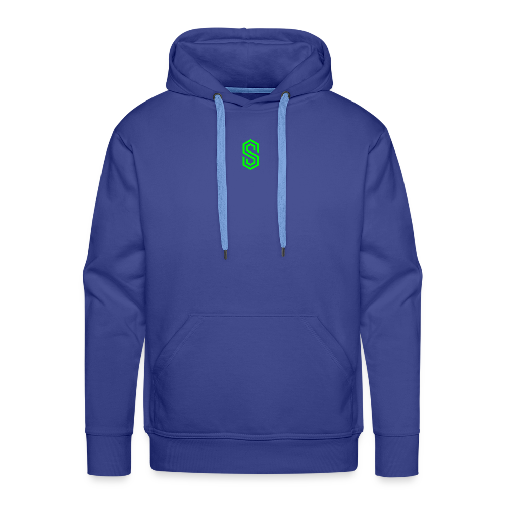 Men’s stellar fusion Premium Hoodie green - royal blue