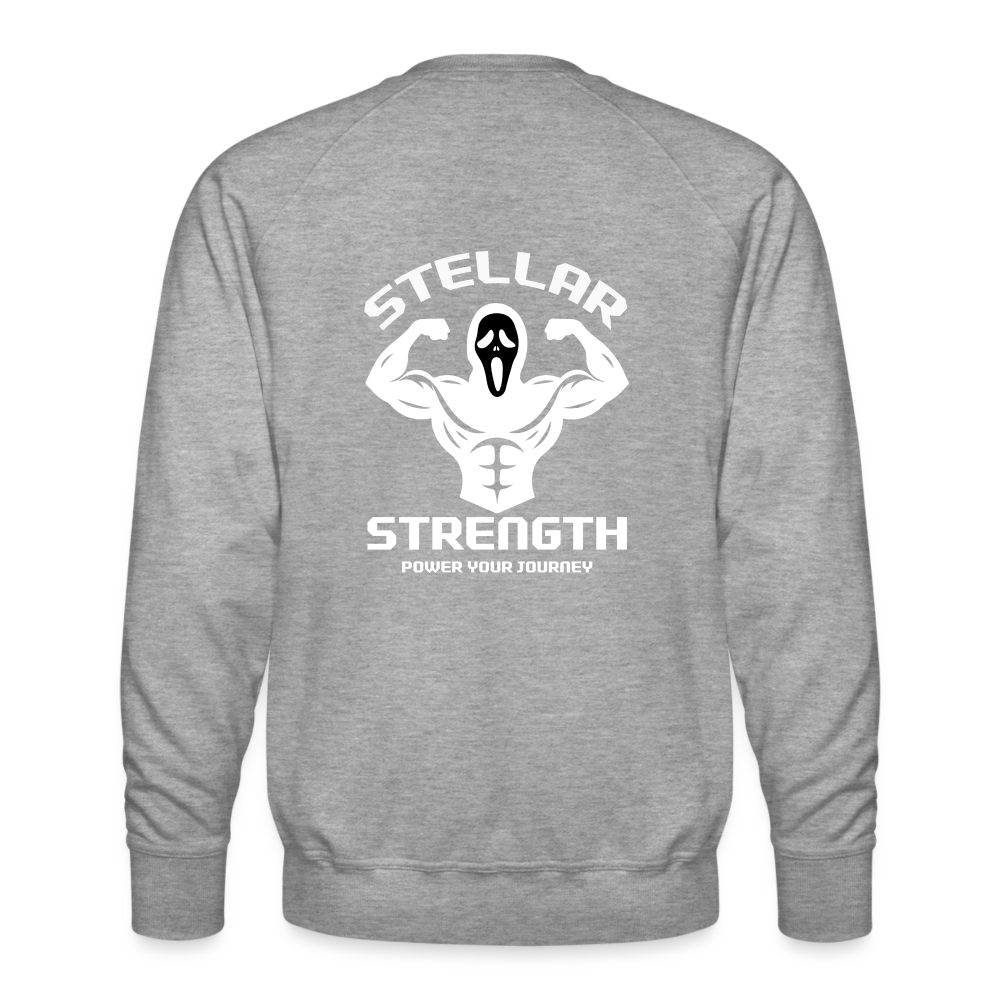 stellar strength FLEX sweatshirt white - heather grey