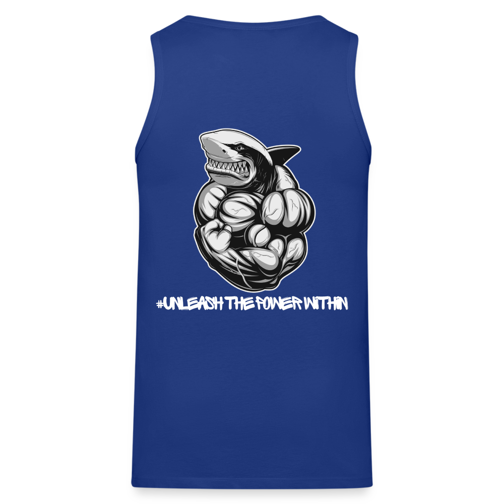 Men’s Premium Tank Top unleash the power within - royal blue