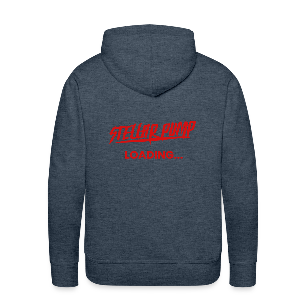 Men’s stellar pump loading Premium Hoodie - heather denim