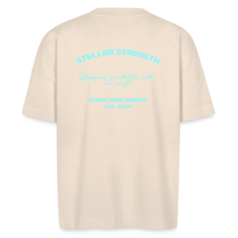 stellar strength platinum edition oversized T-shirt blue - natural raw