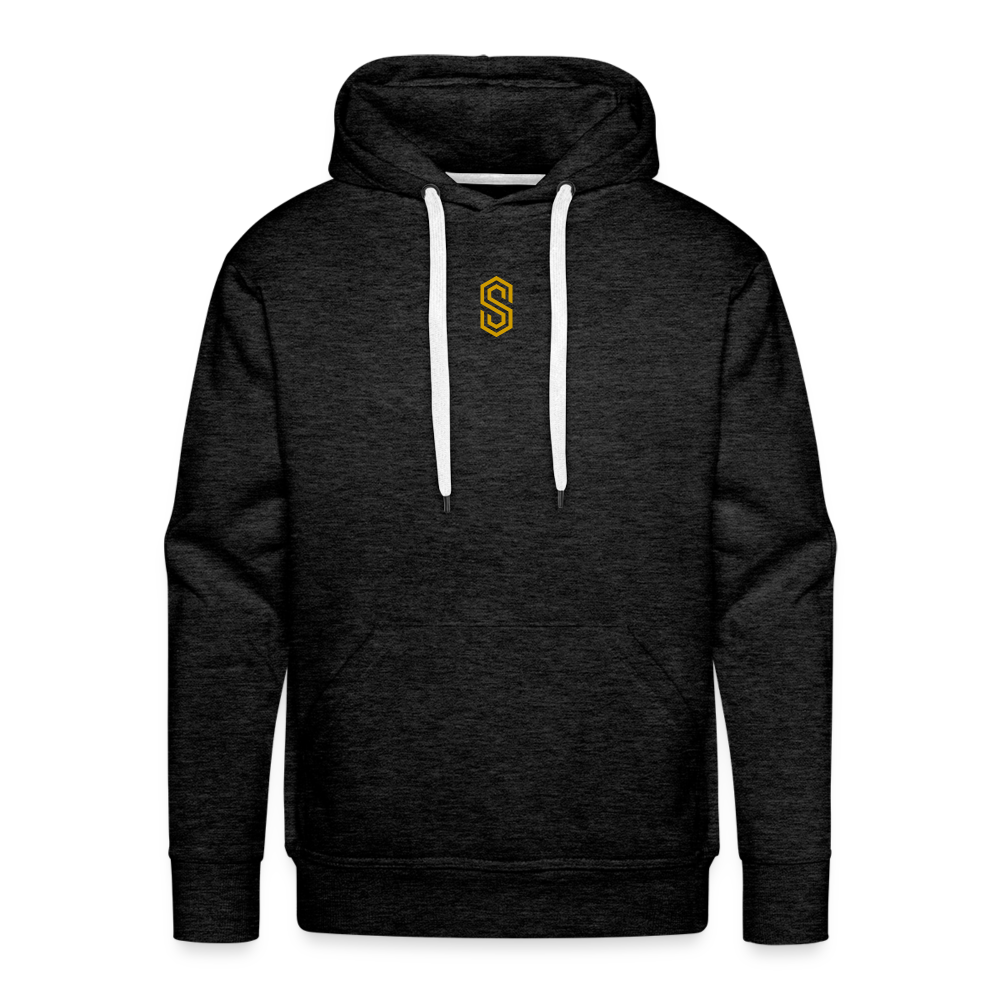Men’s stellar fusion Premium Hoodie gold - charcoal grey