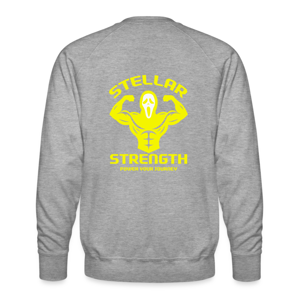 stellar strength FLEX sweatshirt yellow - heather grey