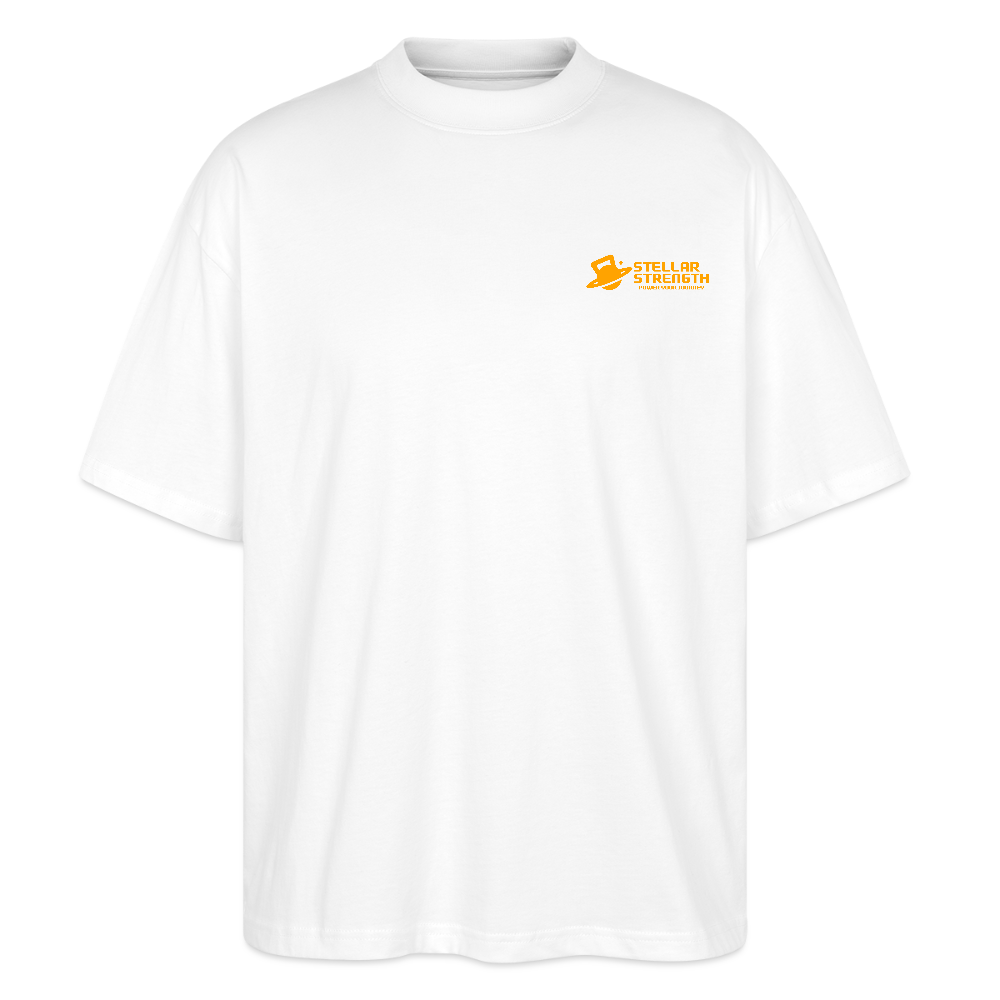 stellar strength classic edition oversized T-shirt orange - white