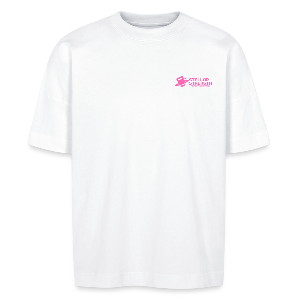 stellar strength platinum edition oversized T-shirt pink - white