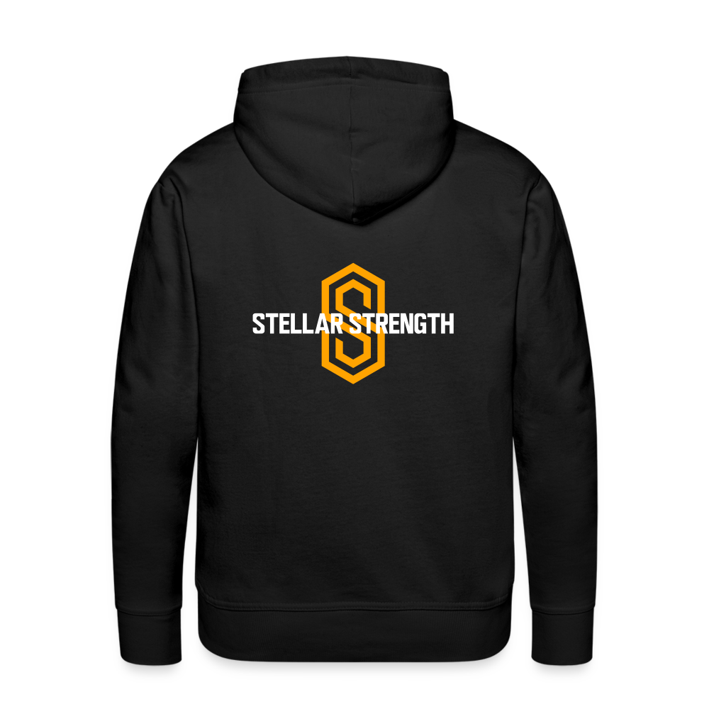 Men’s stellar fusion Premium Hoodie orange - black