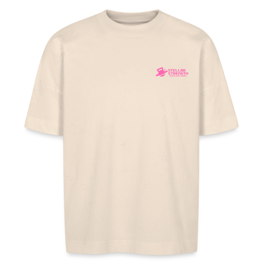 Stellar strength original oversize T-shirt pink - natural raw