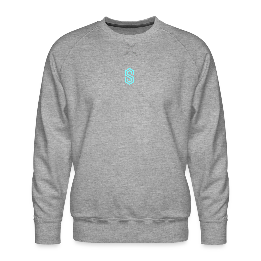 stellar fusion Premium Sweatshirt blue - heather grey