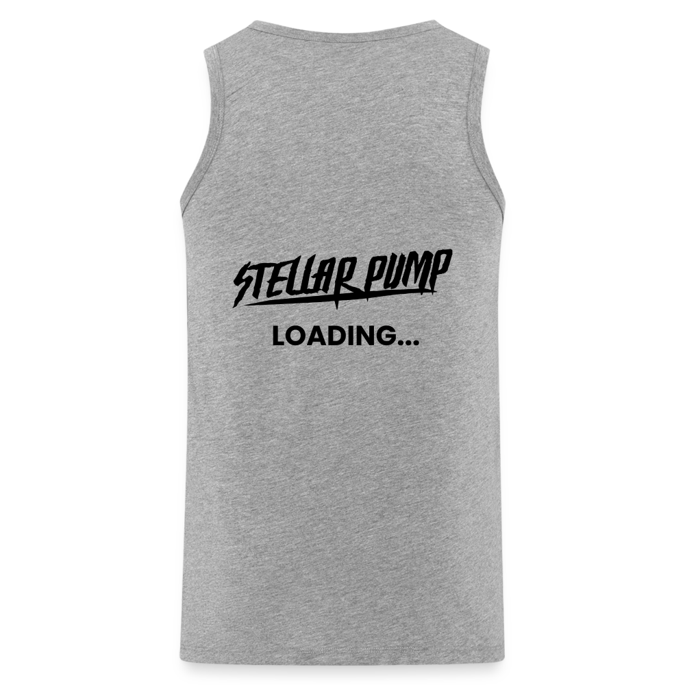 stellar pump loading tank top black - heather grey