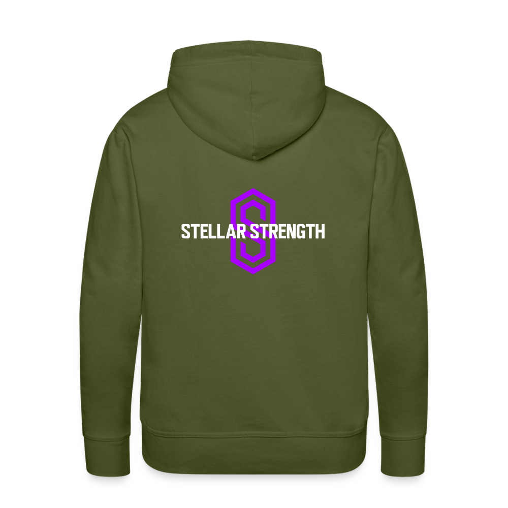 Men’s stellar fusion Premium Hoodie violet - olive green