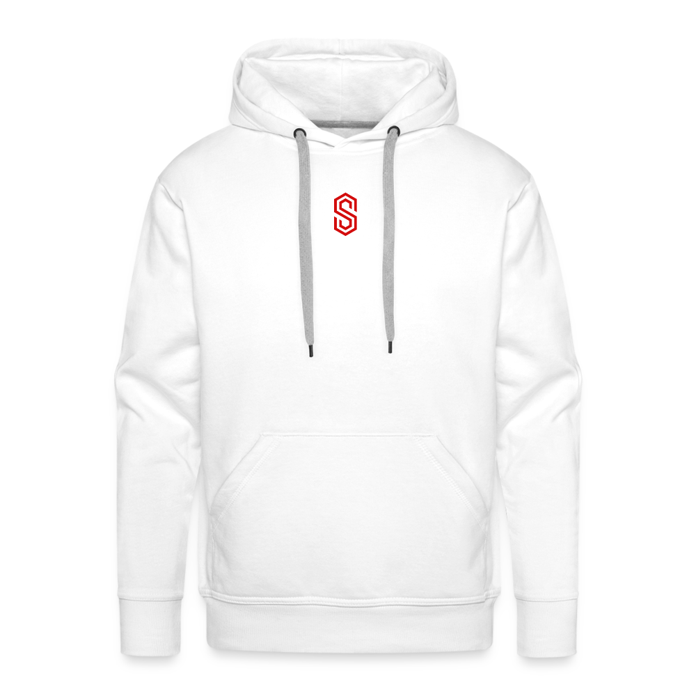 Men’s stellar pump loading Premium Hoodie - white