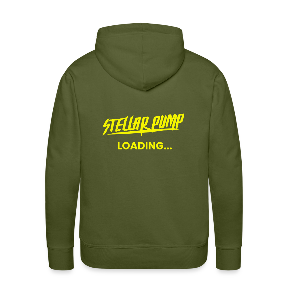 Men’s stellar pump loading Premium Hoodie - olive green