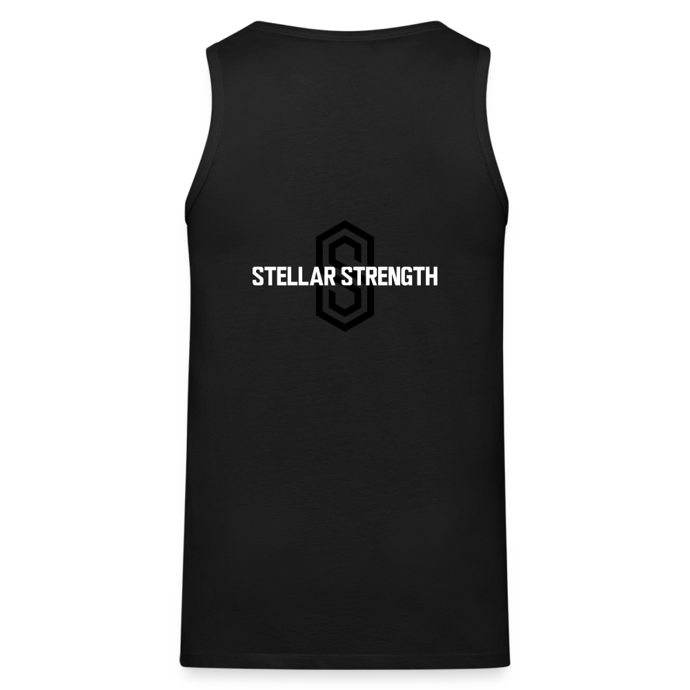 stellar strength fusion tank top black - black