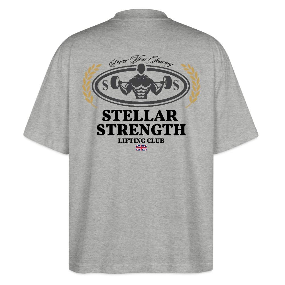 stellar strength classic edition oversized T-shirt black - heather grey