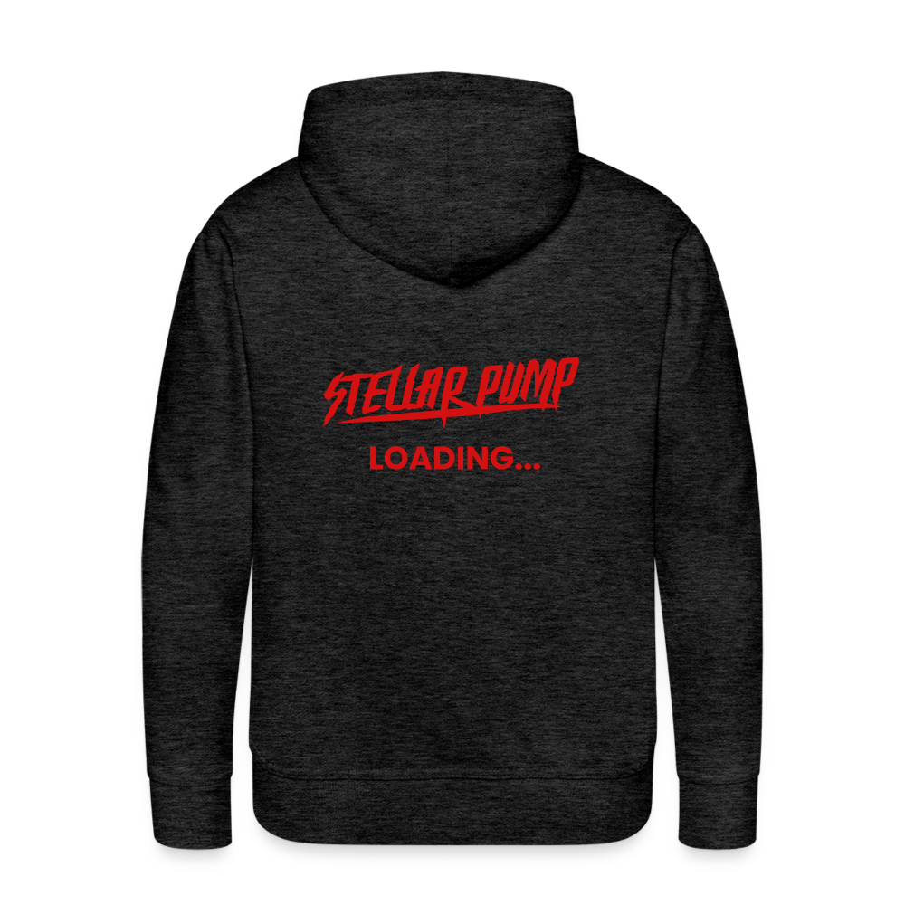 Men’s stellar pump loading Premium Hoodie - charcoal grey