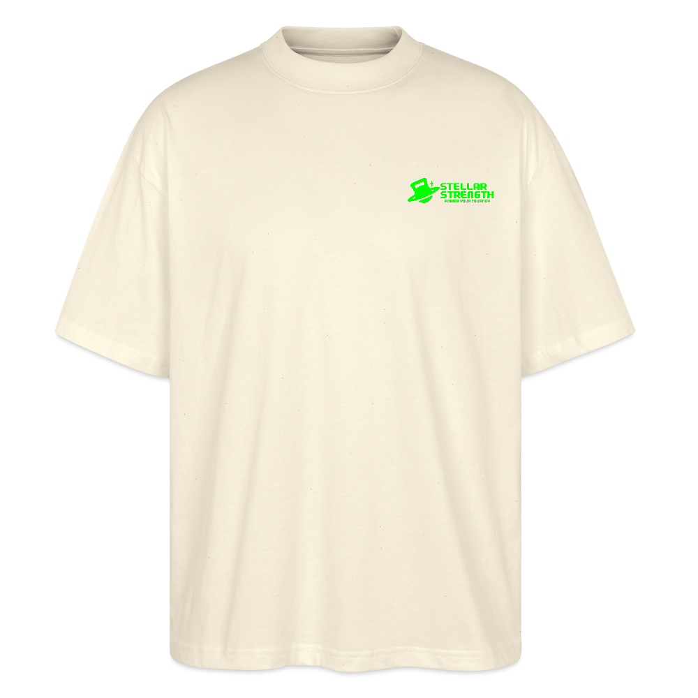 stellar strength classic edition oversized T-shirt green - natural raw