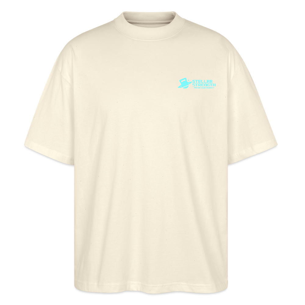 stellar strength classic edition oversized T-shirt blue - natural raw