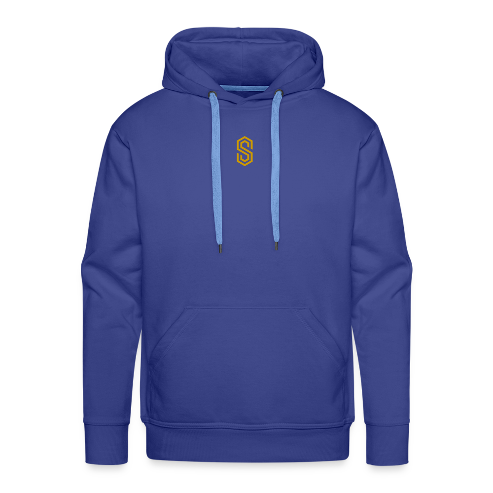 Men’s stellar fusion Premium Hoodie gold - royal blue