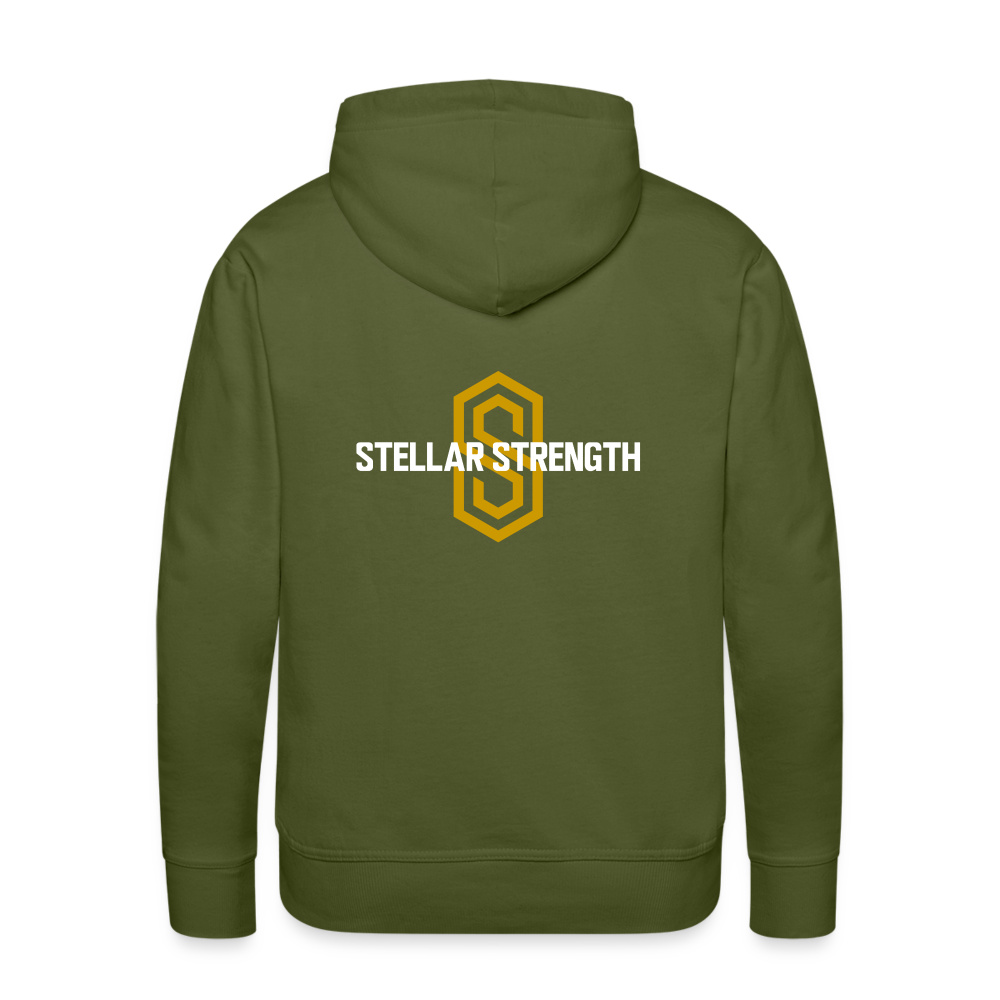 Men’s stellar fusion Premium Hoodie gold - olive green