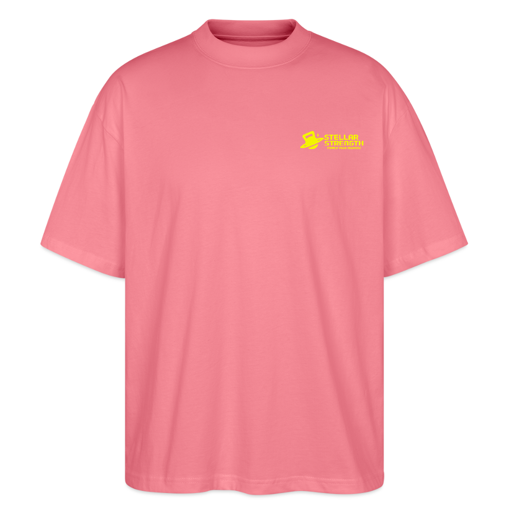 stellar strength classic edition oversized T-shirt yellow - pink joy 