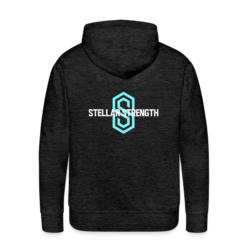 Men’s stellar fusion Premium Hoodie blue - charcoal grey