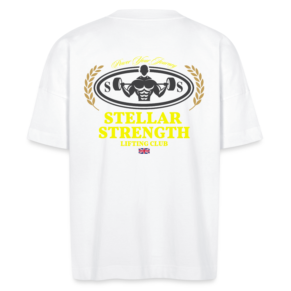 stellar strength classic edition oversized T-shirt yellow - white
