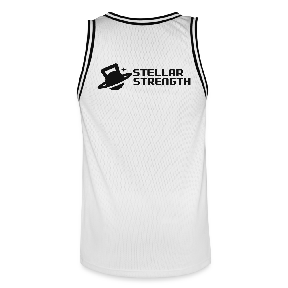 Men's Basketball Jersey - white/black