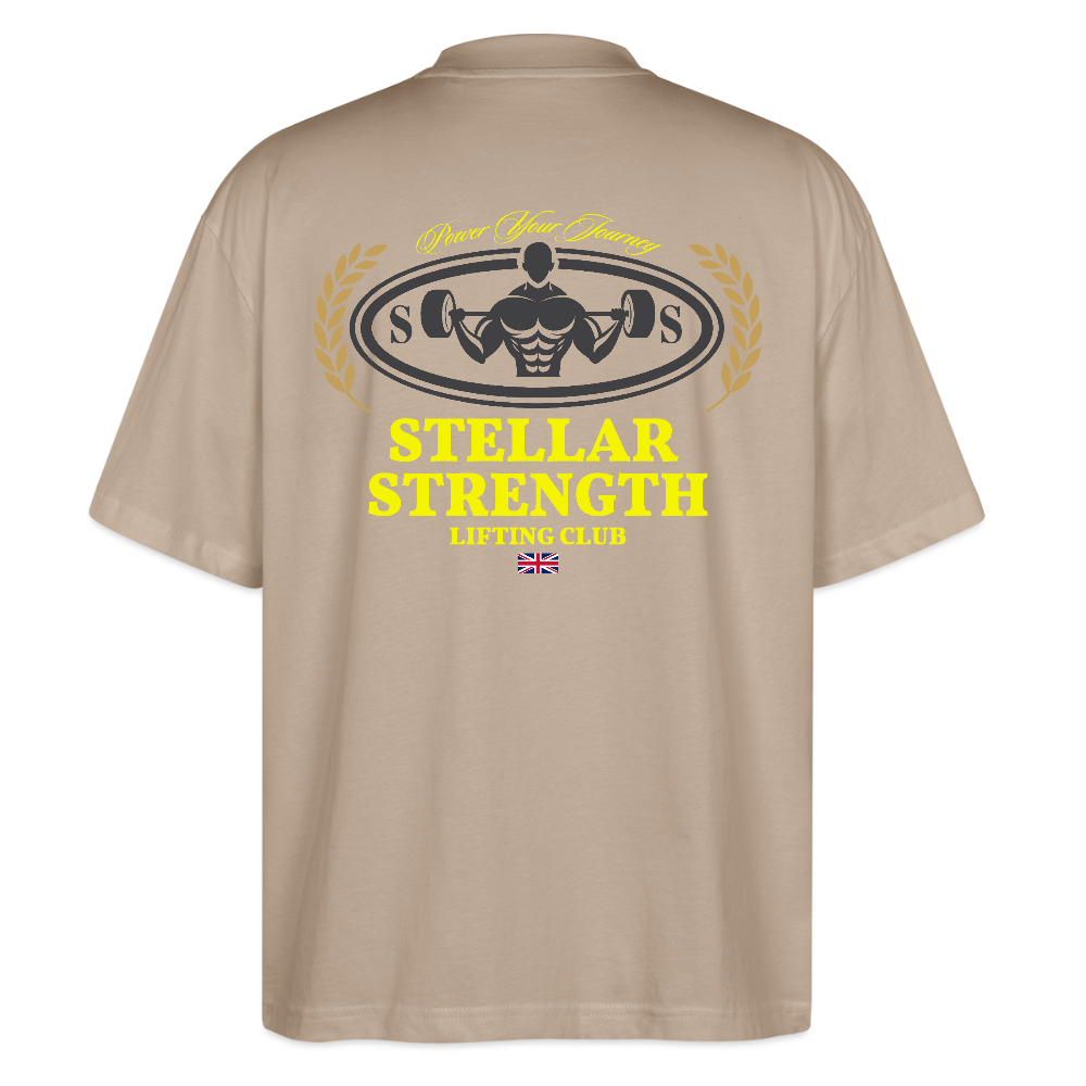 stellar strength classic edition oversized T-shirt yellow - stone