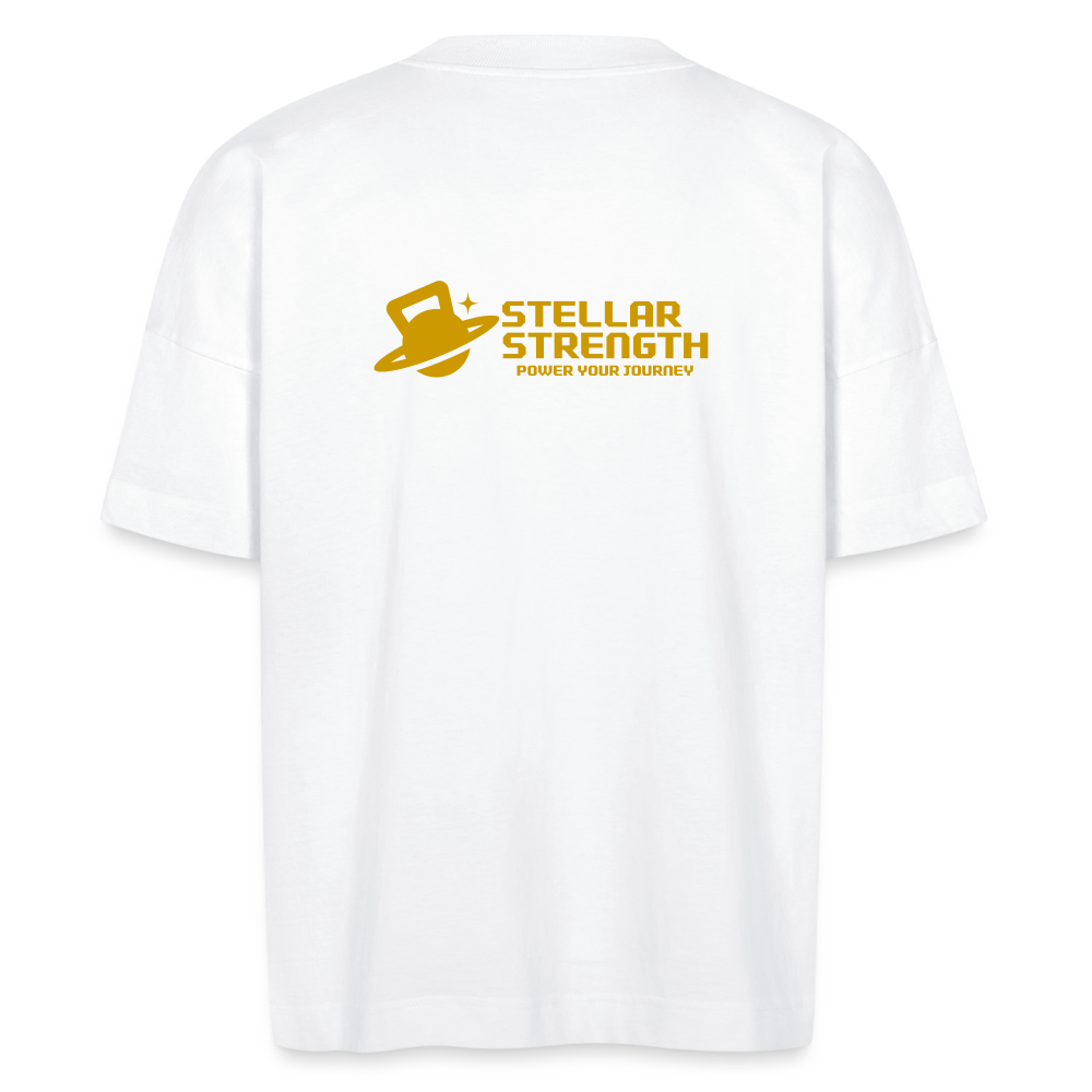 Stellar strength original oversize T-shirt gold - white