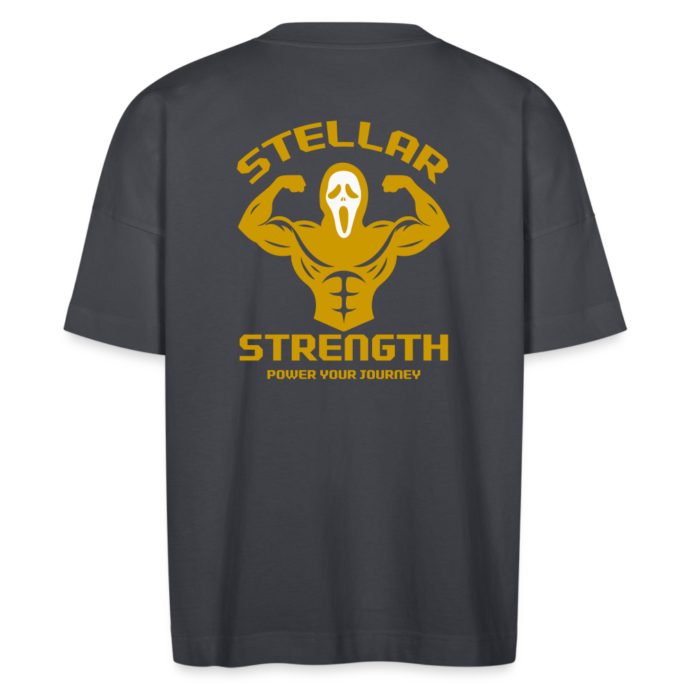 Stellar strength Flex oversize organic T-shirt - indigo blue